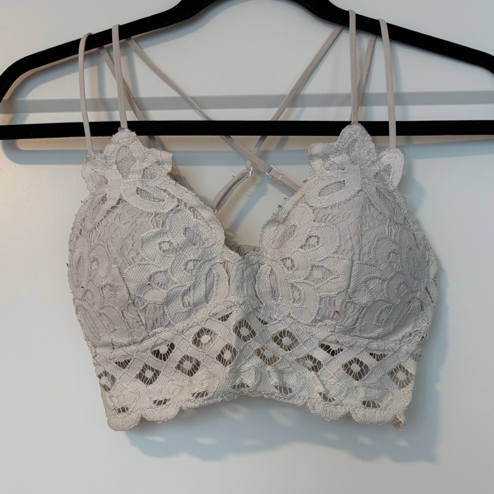 Wishlist White Lace Bralette